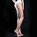 1 DDLIN Sexy Glitter Shimmer Control Top Pantyhose Shiny Silky Sheer Glossy Tights (Nude)