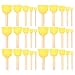 Pack of 30 Round Foam Sponge Paint Brush Set - Stencil Brush Value Pack - 5 Different Sizes - Great for Kids Arts and Crafts, Stencils, Painting