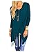CutyKids Women's Casual Long Sleeve Tassel Hem Crewneck Knitted Cardigans