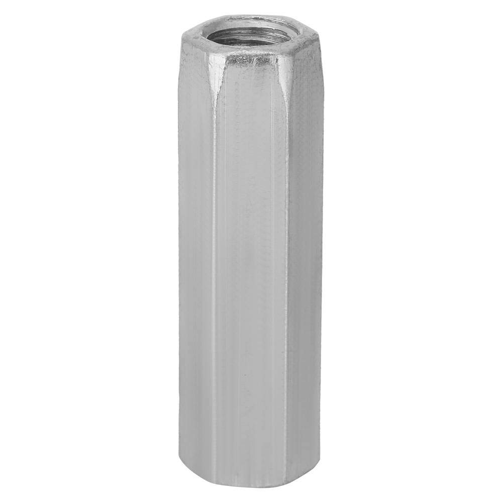 Yosoo Health Gear M10 Hex Coupling Nut, Zinc Plated Carbon Steel Threaded Rod Connector, 50mm Length Hexagonal Coupling Nut for Home, Office, Machinery, Industrial Applications