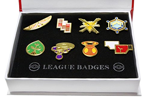 Pokemon Gym Badges set of 8PCS (Brown)