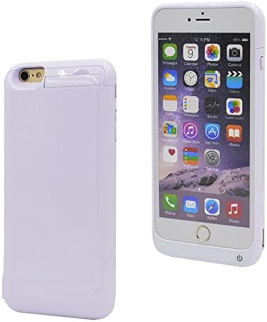 SolokingTM Portable Backup Power Bank Case for iphone 6 Plus 5.5 Inch Battery Pack with Kickstand Full Body Protection (White)