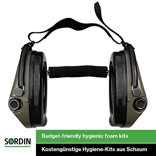 Sordin Supreme PRO Neckband Safety Ear Muffs Active Hearing
