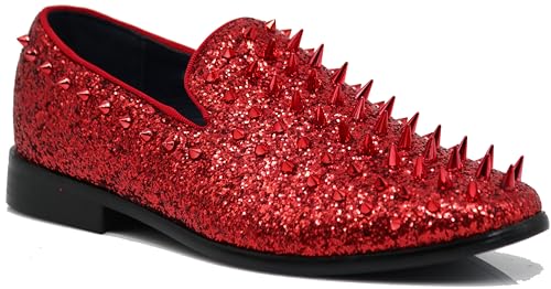 Men's Vintage Spike Loafers Dress Shoes