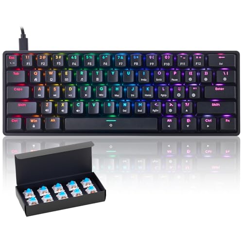 CHONCHOW Mechanical 60% RGB Keyboard Blue Switches