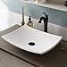 Kraus KSV-3MW Natura Bathroom Sink, Rectangular 19.5 x 15.7 Inch