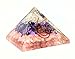 people crystals Rose, Amethyst, and Crystal Quartz Orgone Reiki Pyramid Kit/EMF Protection Meditation Yoga Energy Generator