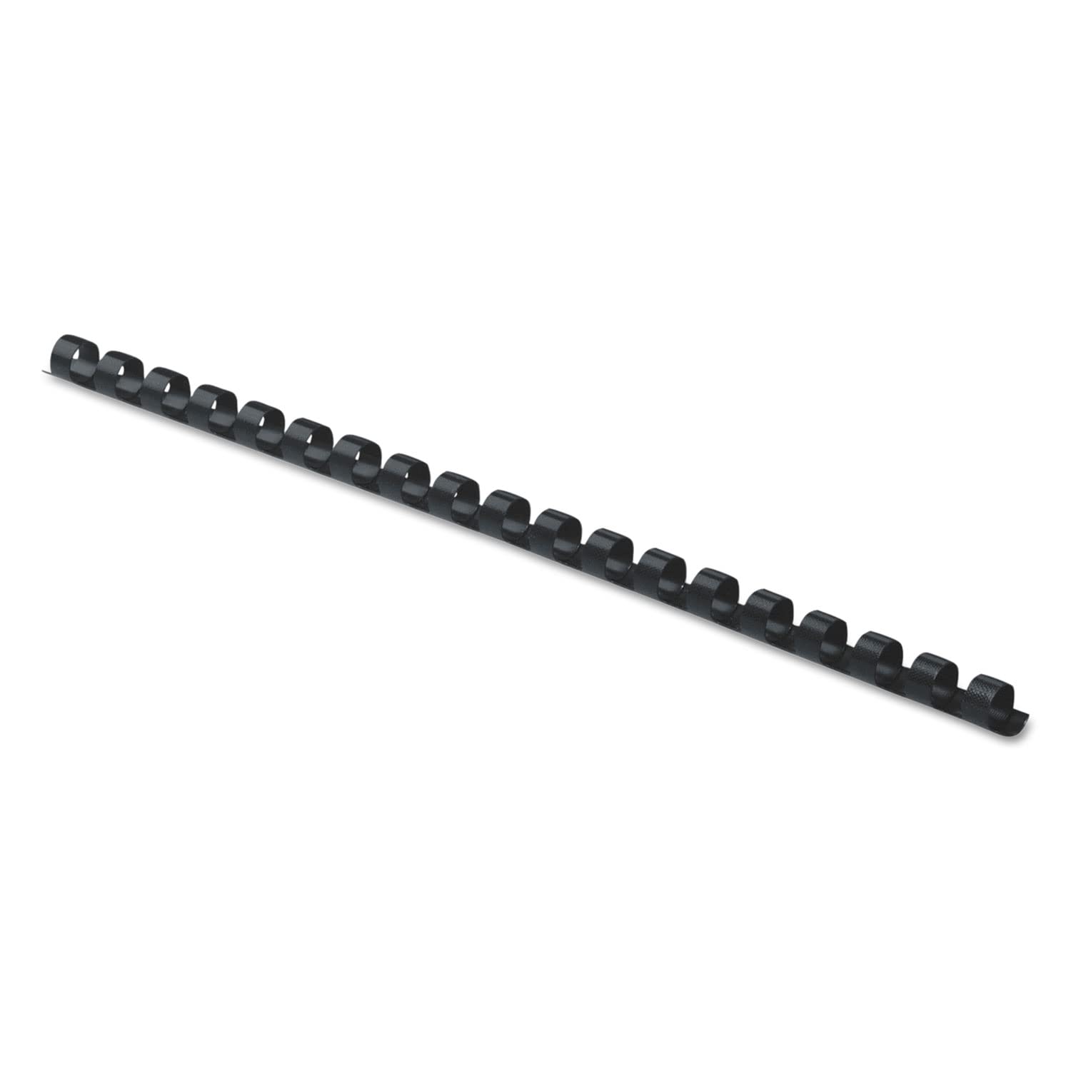 Photo 1 of Fellowes Plastic Comb Binding Spines, 1/4 Inch Diameter, Black, 20 Sheets, 100 Pack (52366)