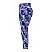 Ularmo Women's Printed High Waist Fitness Yoga Stretch Cropped Sport Pants, Purple, XL