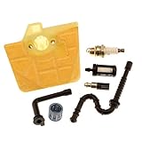 HIPA Air Filter with Spark Plug Oil Fuel Line Filter Sprocket Needle Bearing for STIHL 034 036 MS340 MS360 Chainsaw