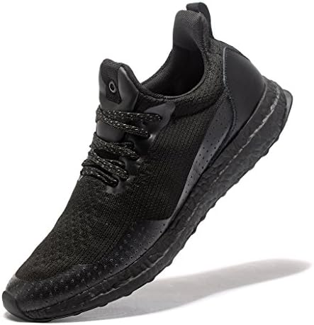 Vicsoon Men's Casual Fashion Sneakers High Top Breathable Running Shoes Gym Outdoor Sports Black Shoes(9.5US; 43EUR)