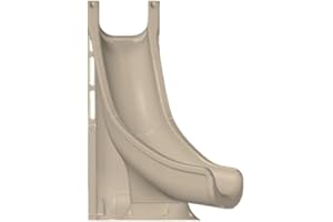 Global Pool Products Tidal Wave Inground Swimming Pool Water Slide Deck Mounted Left Curve Turn Sand GPPSTW-Sand-L