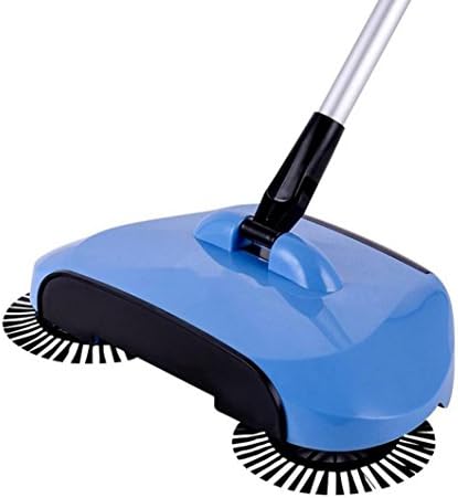 Sweeping Broom, Kingfansion 360 Rotary Home Use Magic Manual Telescopic Floor Dust Sweeper (Blue)