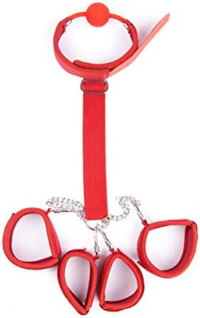 Aluluc Binding Supplies, Anti-Backpack, Hand, Neck And Foot, Three-Piece, Red
