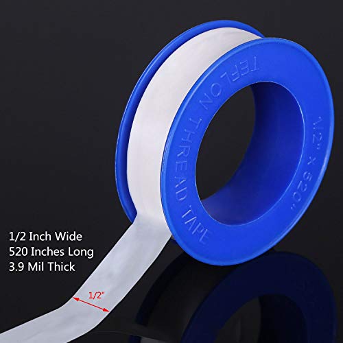 Skylety Thread Seal Tapes, PTFE Pipe Sealant Seal Tape Industrial Sealant Tape for Shower Head