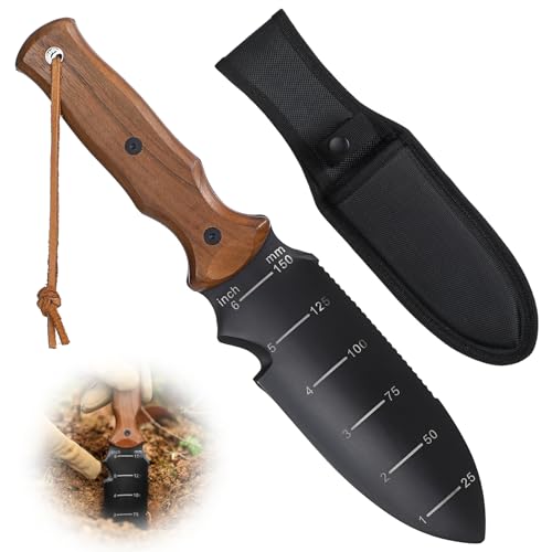 Hori Hori Garden Knife, Garden Tools Trowel with EDC Sheath & Hanging