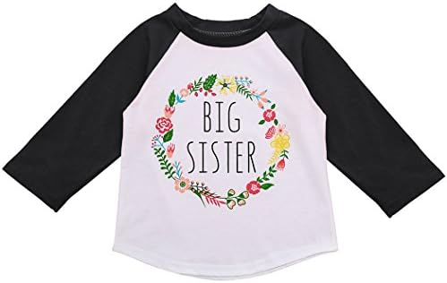 XWDA Girls Toddler Baby Long Sleeved Tops Tee Shirts Pajamas Cotton Floral Printing for Children