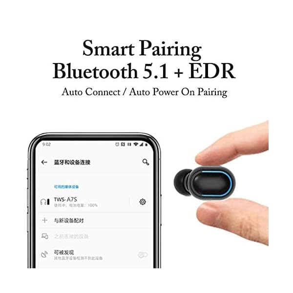 Wireless-Headphones-True-Wireless-Earbuds-with-Led-Display-Charging-Case-HD-HiFi-Stereo-One-click-Smart-Control-Built-in-Mic-IP7-Waterproof-Wireless-Bluetooth-Earphones-for-Android JOKBEN Wireless Headphones, True Wireless Earbuds with Led Display Charging Case, HD HiFi Stereo, One-click Smart…