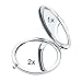 IETANG 7pc Set Double Compact Cosmetic Crystal Makeup Mirrors Round Pocket Purse Magnification Jewel Mirrors