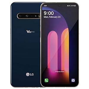 LG V60 ThinQ 5G LM-V600AM 128GB GSM Unlocked 6.8″ P-OLED DisplayTriple 64MP+13MP+0.3MP Camera Phone Classy Blue