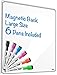 Magnetic Whiteboard for Fridge 17”x13” Magnetic Dry Erase Board for Fridge Whiteboard w/ 3 Dry Erase Markers | White Board for Fridge Dry Erase Board Small Whiteboard for Fridge Board by Mommy Marvel