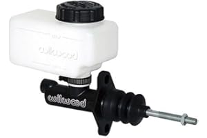 Wilwood Master Cylinder, Compact, 0.75 in Bore, 1.120 in Stroke, Direct or Remote Reservoir, Aluminum, Black Paint, Kit