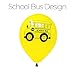 School Bus Balloons, School Bus Supplies, Kids Birthday Latex Balloons, Party Favors (24 Pieces)