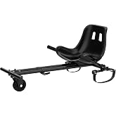 Hover-1 Buggy Hoverboard Attachment - Compatible with Most 6.5" &amp; 8" Electric Hoverboards, Hand-Operated Rear Wheel Control, Adjustable Frame &amp; Straps, Easy Assembly &amp; Install Hoverboard Go Kart