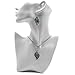 Gprince Retro Design Leaf Turquoise Necklace Earrings Fashion Jewelry Set