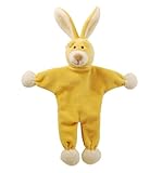 Simply Fido Lucy Bunny Stuffless Crinkle Paper Pet Toy, 9-Inch, Yellow