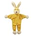 Simply Fido Lucy Bunny Stuffless Crinkle Paper Pet Toy, 9-Inch, Yellow