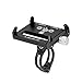 XOSS Bike Cellphone Holder, Mobile Support for Mountain Bike Bicycle Handlebar & Stem Cellphone Holder Aluminium Alloy Adjustable Mobile Phone Mount for Highway Vehicles (Black)