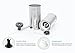 Manual Coffee Grinder | Improved Conical Ceramic Burr and Plastic Piece | Aeropress Compatible