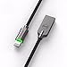 mcdodo Smart LED 4FT/1.2M Auto Disconnect Nylon Braided Sync Charge USB Data Cable Compatible Phone 14/13 Pro Max/12/11/XS Max/XS/8/7/7, 6/6, 6s/6s Plus, 5s/5c/5, Pad Pro/Air 2,Pad mini 4,Pod