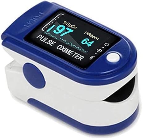 Longwalk Professional Finger Tip Pulse Oximeter, Multipurpose Digital Monitoring Pulse Meter Rate & SpO2 with OLED Digital Display (Battery Not Included)- Blue