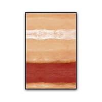 Framed Canvas Wall Art Abstract Color Block Canvas Prints Home Artwork Decoration for Living Room,Bedroom - 16x24 inches