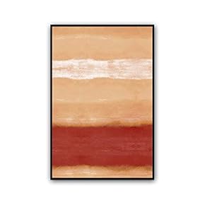 Framed Canvas Wall Art Abstract Color Block Canvas Prints Home Artwork Decoration for Living Room,Bedroom - 16x24 inches