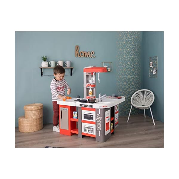 Smoby - Tefal Studio Bubble XXL Küche – Küche in extravaganter Winkelform, mit Sound, für Kinder ab 3 Jahren, mit viel… – Bild 6