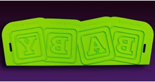 Baby Blocks Silicone Onlay By Marvelous Moulds