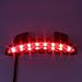 Motorcycle LED Rear Brake License Plate Tail Light Stop Running Lamp for Harley Davidson Cruiser(Smoke Lens)