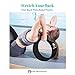 UpCircleSeven Yoga Wheel Set – Strongest & Most Comfortable Dharma Yoga Prop Wheel, 3 Pack for Back Pain and Stretching (12, 10, 6 inch) (Black)thumb 3