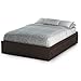 South Shore Summer Breeze Mates Bed with 3 Drawers, Full 54-inch, Chocolate