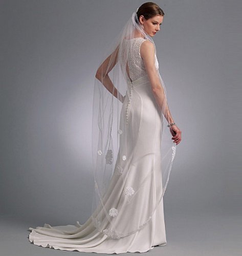 Vogue Bridal Pattern 8569 Headpieces, Tiara and Bridal Veils with Variations - Thumbnail 3