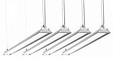 HyperSelect Utility LED Shop Light, 4FT Integrated LED Fixture Garage Light, DLC 4.2 Premium Qualified, 35W (100W Eq.), 3800 Lumens, 5000K (Crystal White Glow), Frosted Cover - Pack of 4