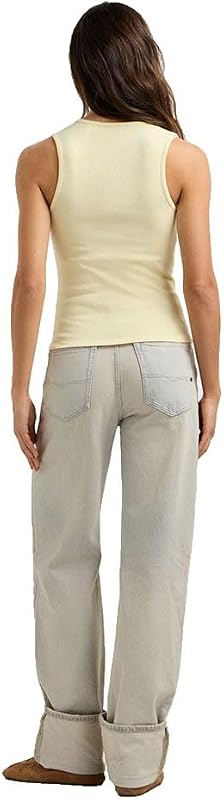 T-shirt Camila para Mulheres, Amarelo (Baunilha Bege), Tamanho M