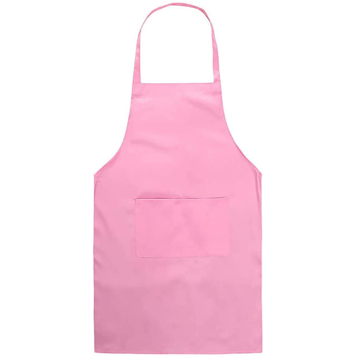 Chefs Apron with Front Pockets Cooking Kitchen Apron for Men Women Unisex Waterproof Washable Cleaning Catering Apron Durable Comfortable Work Apron for Baking Restaurant BBQ Coffee House (Pink)