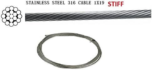 Swageless Tensioner Terminal Stud End Fitting Deck Staircase Railing for 5/32" Cable Stainless Steel Type 316 Marine Grade (CABLE 5/32"=250 FEET)