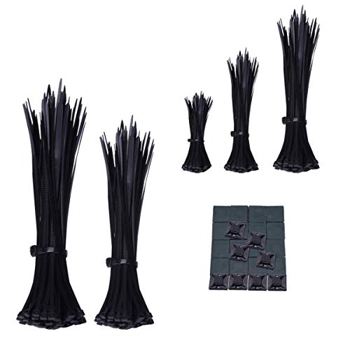 1 600pcs+black+Standard+Self+Locking+Assorted