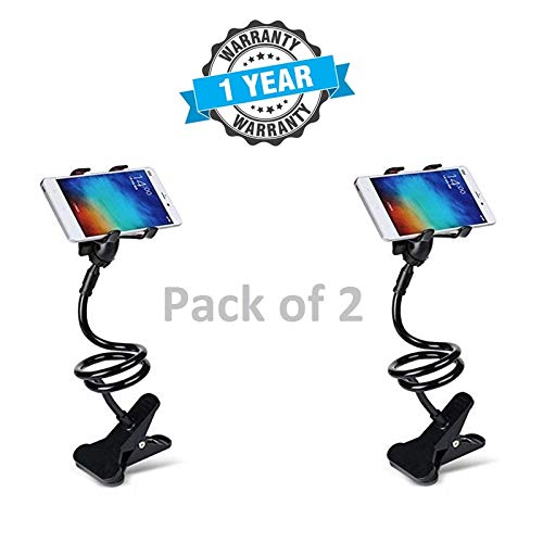 Veera Lazy Cell Phone Holder, Mobile Phone Stand, Lazy Bracket, Flexible Long Arms Clip Mount for All Smartphones/Tablet