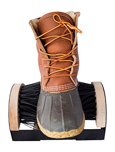 Paper and Presents Boot Scraper Scrubber Brush Cleaner Mountable - Indoor/Outdoor Boot Brush for Boots, Shoes, Sneakers, Home or Commercial Use